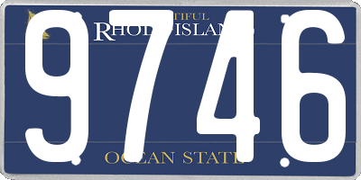 RI license plate 9746
