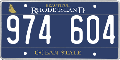 RI license plate 974604