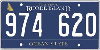 RI license plate 974620