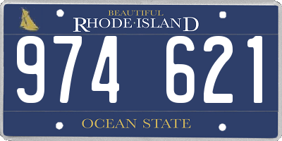 RI license plate 974621