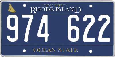 RI license plate 974622