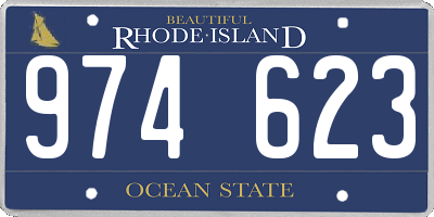 RI license plate 974623