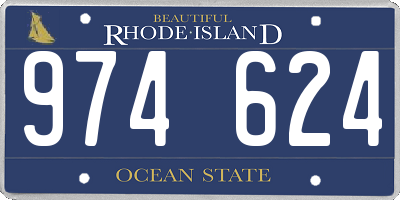 RI license plate 974624