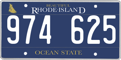 RI license plate 974625