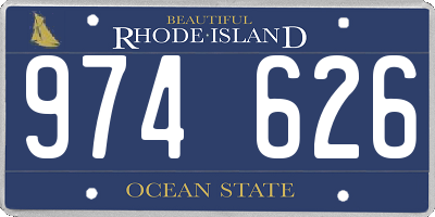 RI license plate 974626