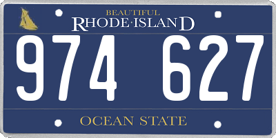 RI license plate 974627