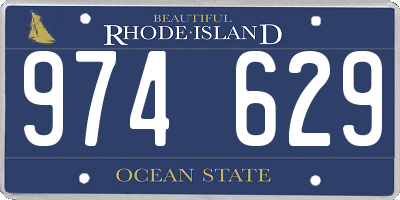 RI license plate 974629