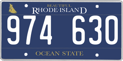 RI license plate 974630