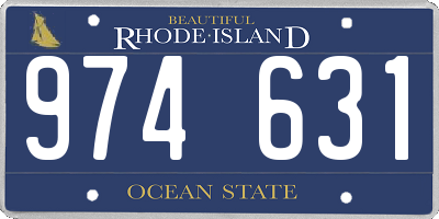 RI license plate 974631