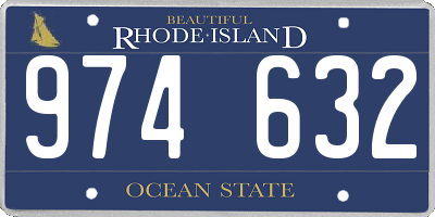 RI license plate 974632