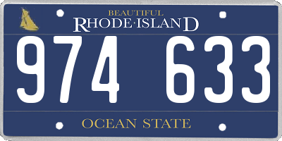 RI license plate 974633