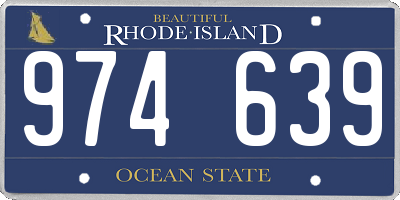 RI license plate 974639
