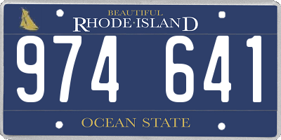 RI license plate 974641