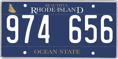 RI license plate 974656