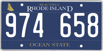 RI license plate 974658