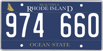 RI license plate 974660