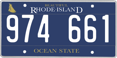 RI license plate 974661