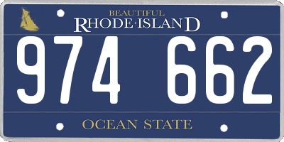 RI license plate 974662