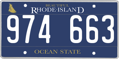 RI license plate 974663