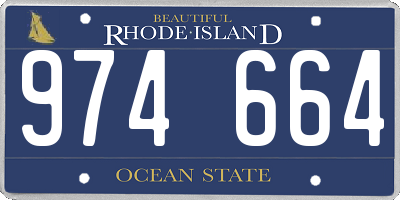 RI license plate 974664