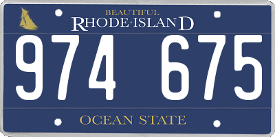 RI license plate 974675