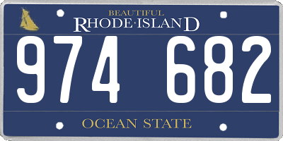 RI license plate 974682