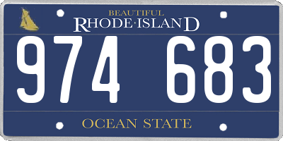 RI license plate 974683