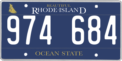 RI license plate 974684