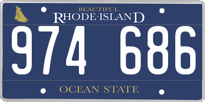 RI license plate 974686