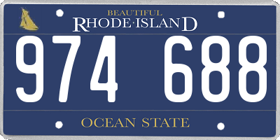 RI license plate 974688