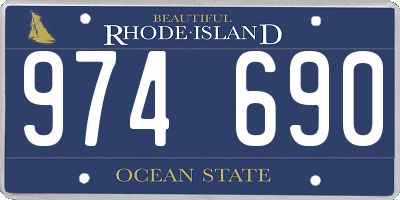 RI license plate 974690