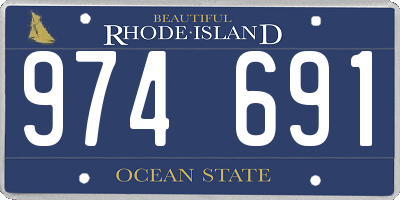 RI license plate 974691