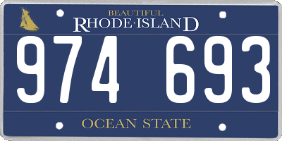 RI license plate 974693