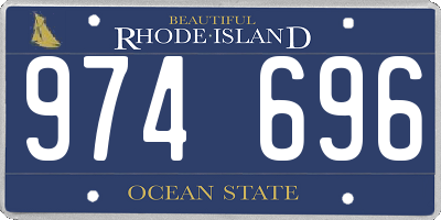RI license plate 974696