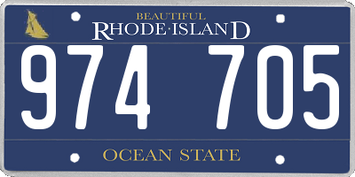 RI license plate 974705