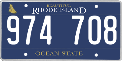 RI license plate 974708