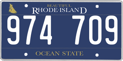 RI license plate 974709