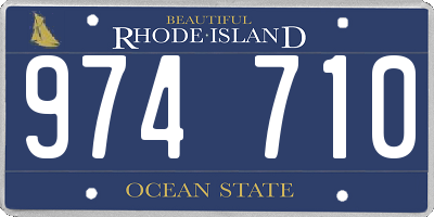 RI license plate 974710