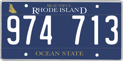RI license plate 974713