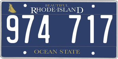 RI license plate 974717