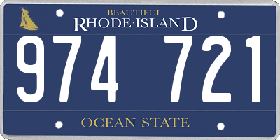 RI license plate 974721