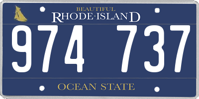 RI license plate 974737