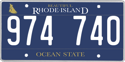 RI license plate 974740