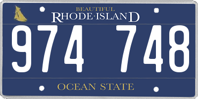 RI license plate 974748