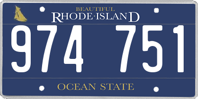 RI license plate 974751