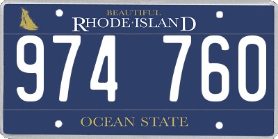 RI license plate 974760