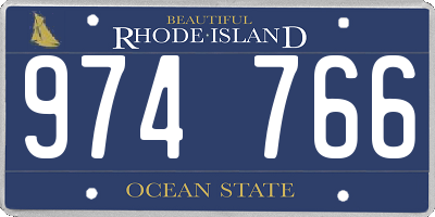 RI license plate 974766