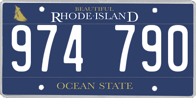 RI license plate 974790