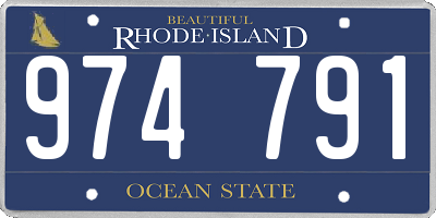 RI license plate 974791