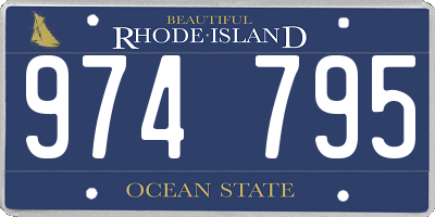 RI license plate 974795